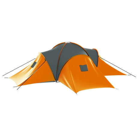 Waterproof 9 Person Camping Tent Gray And Orange