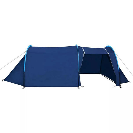Waterproof 4 Person Camping Tent Navy Blue And Light Blue